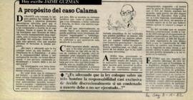 Columna en La Segunda A propósito del caso Calama