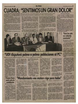 Prensa LUN. Cuadra Sentimos un Gran Dolor