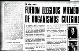 Fueron elegidos miembros de organismos colegiados