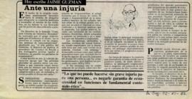 Columna en La Segunda Ante una injuria