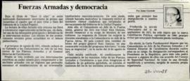 Columna en La Tercera Fuerzas Armadas y democracia