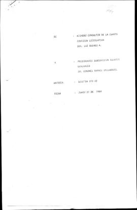 Informe sobre constitucionalidad del artículo 8.° (tarifas) de proyecto de ley que modifica texto...