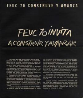 FEUC 70 invita a construir y avanzar