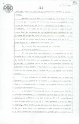 Fallo del Tribunal Constitucional sobre constitucionalidad de proyecto de ley orgánica constituci...