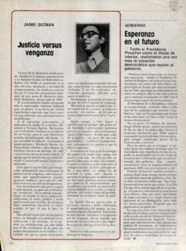 Columna en Ercilla Justicia versus venganza