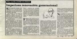 Columna en La Segunda Imperiosa renovación generacional