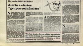 Columna en La Segunda Alerta a ciertos "grupos económicos"