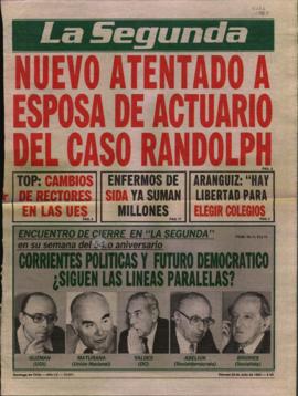 Entrevista en La Segunda Abeliuk, Briones, Guzmán, Maturana y Valdés ven posivilidades de acuerdo...