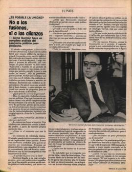 Entrevista en Ercilla No a las fusiones, sí a las alianzas
