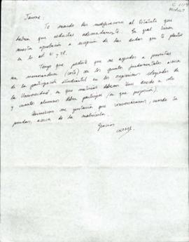 Carta a Jaime Guzmán