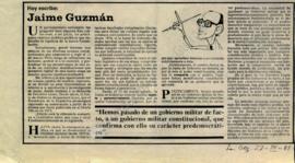 Columna en La Segunda Gobierno Militar constitucional