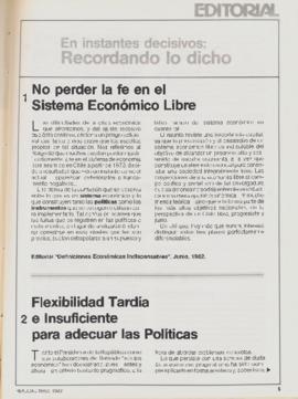 Editorial "En instantes decisivos: Recordando lo dicho", Realidad año 4, número 48