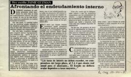 Columna en La Segunda Afrontando el endeudamiento interno