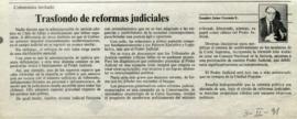 Columna en La Tercera Trasfondo de reformas judiciales