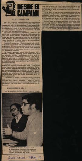 Prensa Desde el Campanil. Frente Gremialista