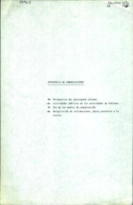 ESTRATEGIA DE COMUNICACIONES