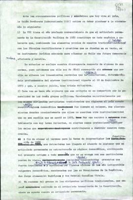 Prensa. Borrador Declaración Pública Ante Circunstancias Políticas y Económicas País