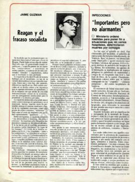 Columna en Ercilla. Reagan y el fracaso socialista