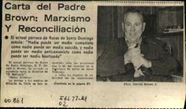PRENSA SOBRE EL PADRE GERALD BROWN. REMOVIDO DEL CARGO DE PARROCO DE ROCAS DE SANTO DOMINGO
