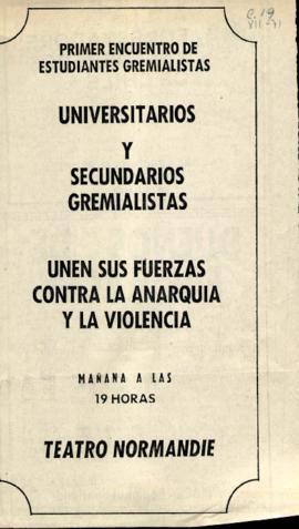Primer encuentro de Estudiantes Gremialistas