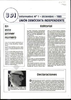 Informativo N.° 1 Unión Demócrata Independiente