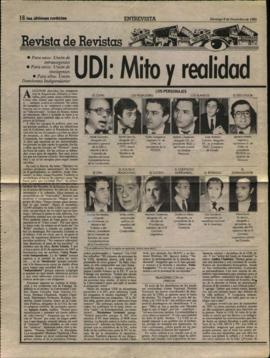 Prensa LUN. UDI Mito y Realidad