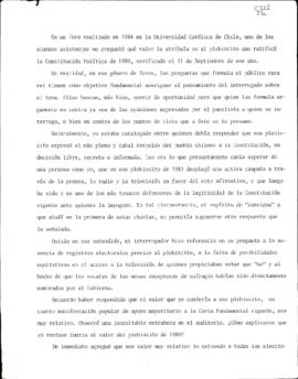 Manuscritos de "Escritos Personales": Democracia y elecciones