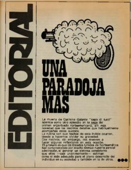 Editorial "Una paradoja más", Realidad año 1, número 3