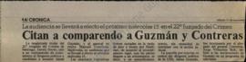 Prensa en La Tercera. Citan a comparendo a Guzmán y a Contreras