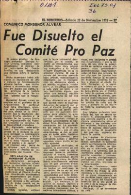 ARZOBISPADO DE SANTIAGO: DECLARACION DEL DEPARTAMENTO DE OPINION PUBLICA