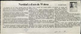 Columna en La Tercera Navidad y el eco de Walesa