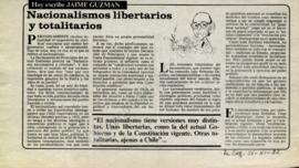 Columna en La Segunda Nacionalismos libertarios y totalitarios