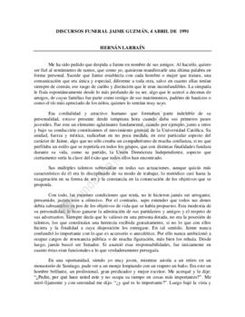 Discurso Funeral Hernán Larraín