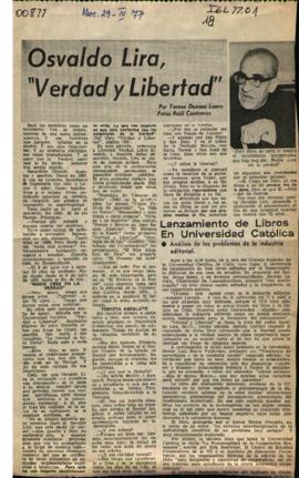 OSVALDO LIRA, "VERDAD Y LIBERTAD"