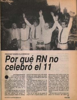 Entrevista en Hoy "Allamand defiende poco al general Pinochet"