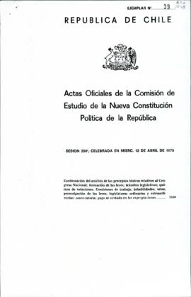 Actas Oficiales de la Comisión de Estudios de la Nueva Constitución Política de la República.