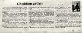 Columna en La Tercera El socialismo en Chile