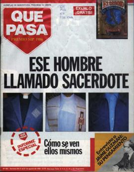 Entrevista en Qué Pasa "Hay que crear una alternativa civil para después del '89"