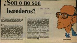 Columna en La Segunda ¿Son o no son herederos?