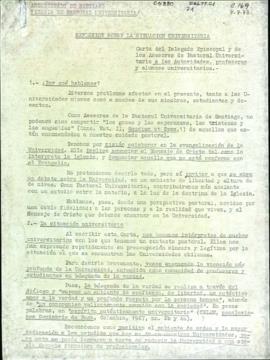 REFLEXION SOBRE LA SITUACION UNIVERSITARIA
