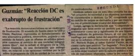 Prensa La Segunda. "Reacción DC es exabrupto de frustración"