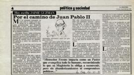 Columna en La Segunda Por el camino a Juan Pablo II