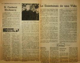 Prensa sobre caso Mindszenty