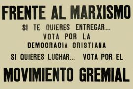 Volante llamando a votar por el Movimiento Gremial