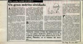 Columna en La Segunda Un gran mérito olvidado