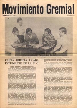 Folleto Movimiento Gremial 1970