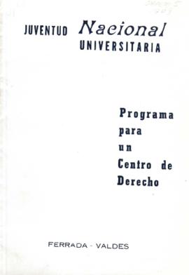 Programa para un Centro de Derecho