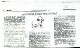 Columna en La Prensa Austral ¿Justificando alianzas injustificable?