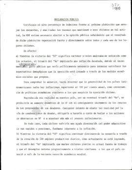 Prensa. Borrador Declaración Pública Indecisos Frente al Próximo Plebiscito