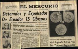 DETENIDOS Y EXPULSADOS DE ECUADOR 15 OBISPOS